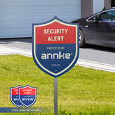 2er-Set ANNKE 10" Hochbelastbares Videoüberwachung Sign aus 100% Aluminium – Reflektierend & Wetterfest – Überwachungsschild für Haus, Garten & Grundstücksschutz